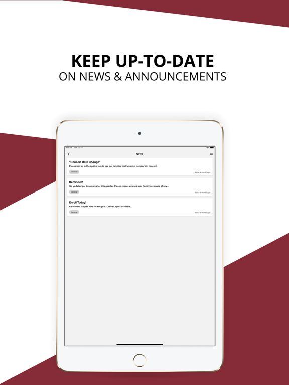 Lyndon Institute iPad screenshot 1 - Education app