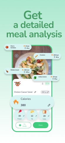 AI Calorie Tracker by Nutreasy iPhone screenshot