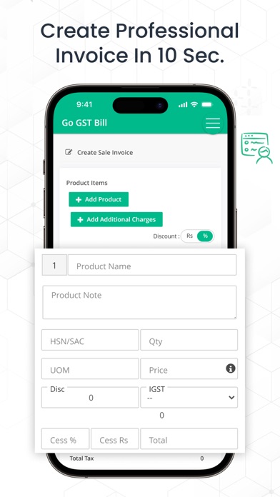 Go GST Bill Screenshot