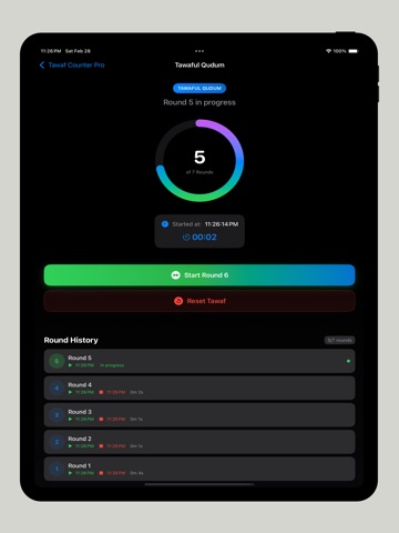Tawaf Counter: 7 Rounds iPad screenshot