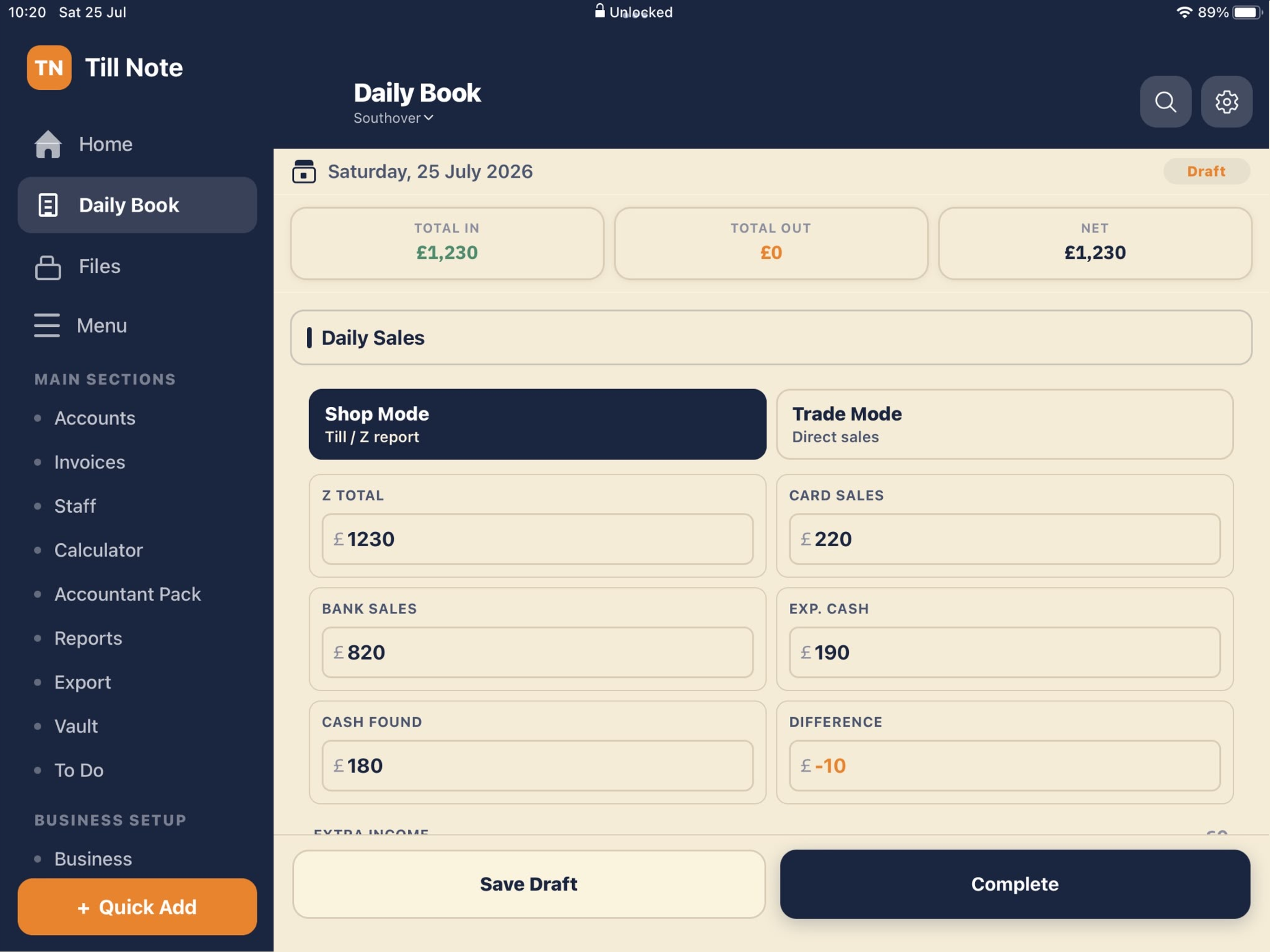 Till Note screenshot 10
