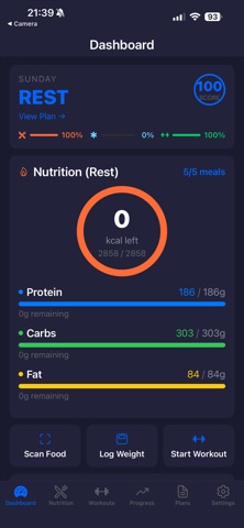 Debug My Physique: Gym Tracker Screenshot 1 of 5