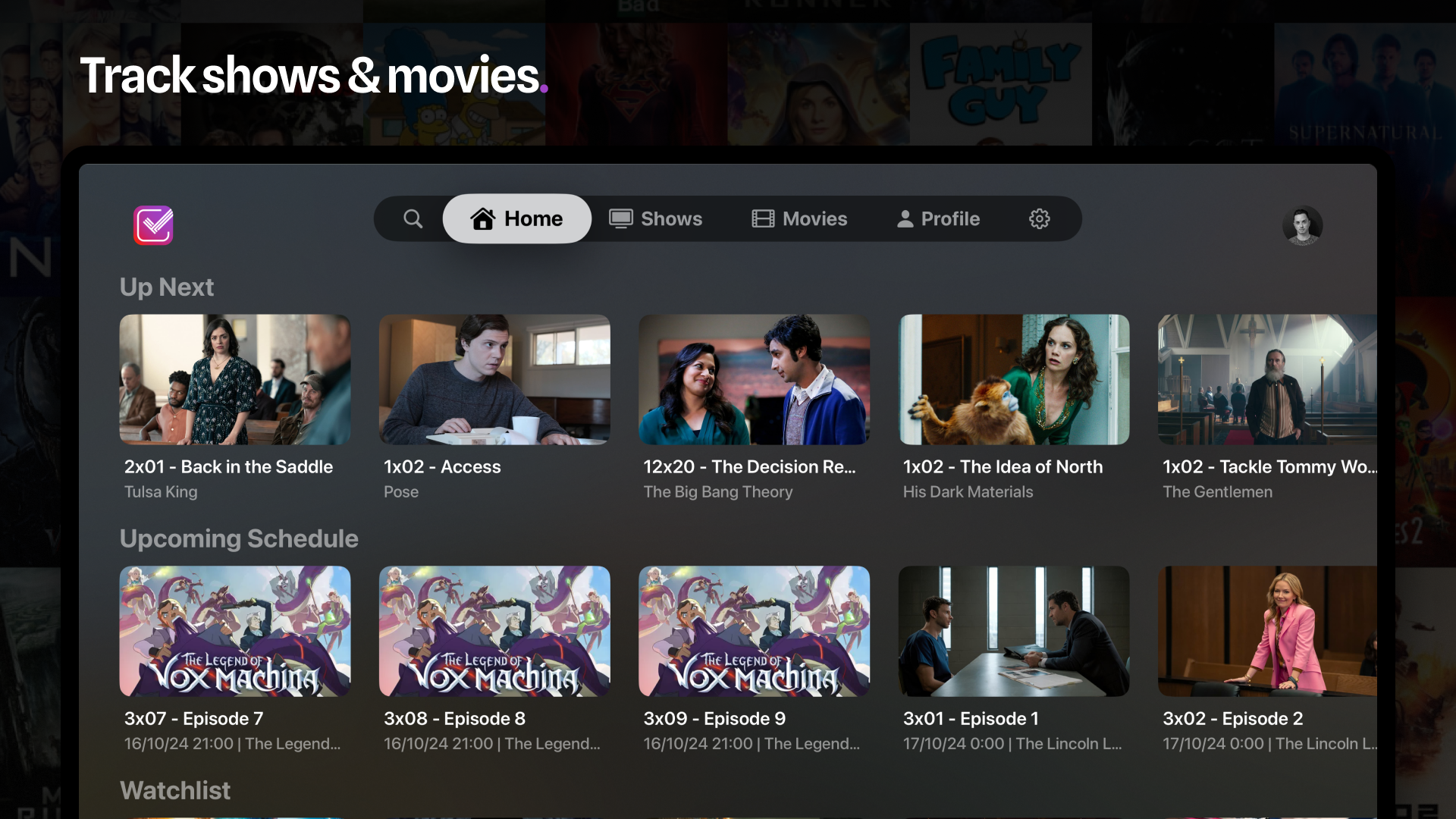 trakt.TV Shows & Movies