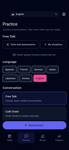 LinguaLive - AI Language Tutor Screenshot 1 of 3