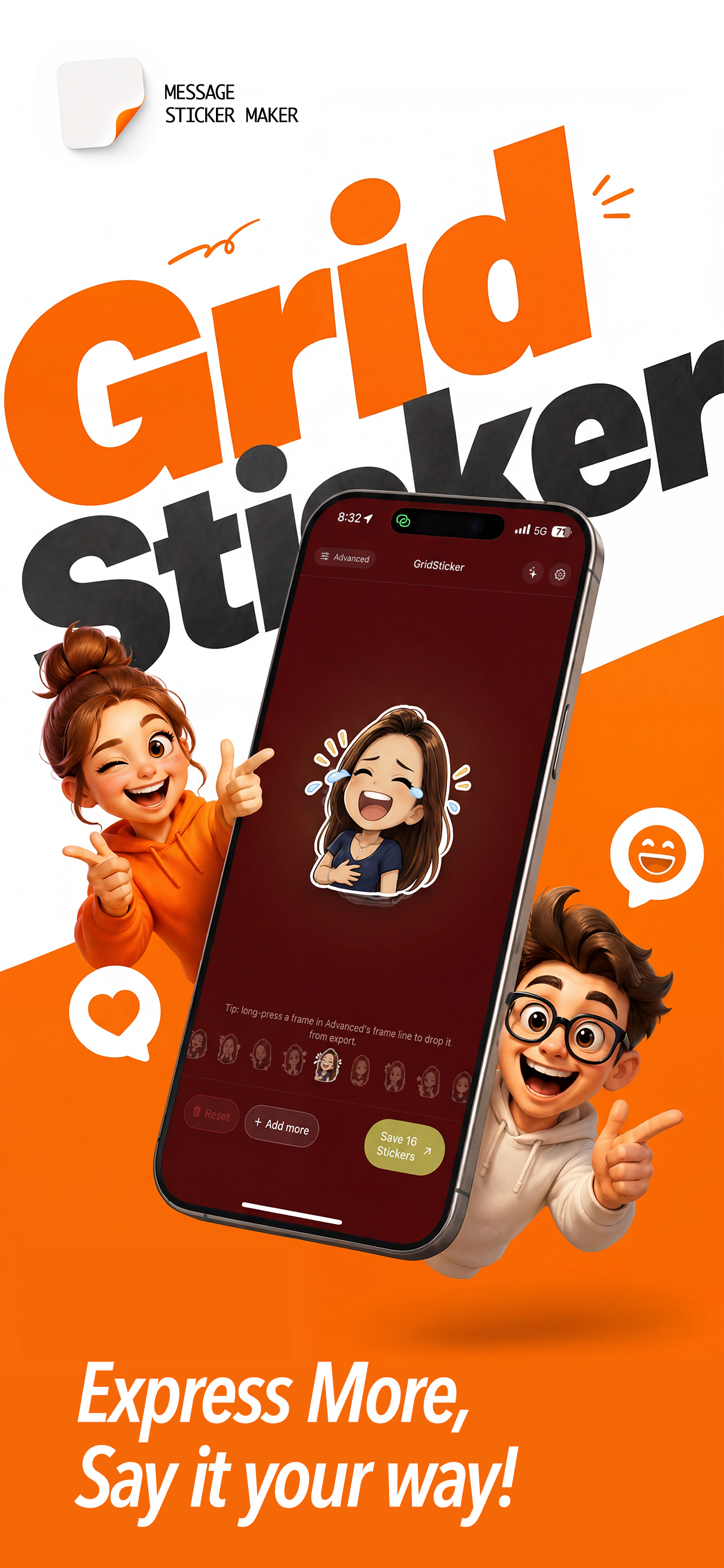 GridSticker - Sticker Maker