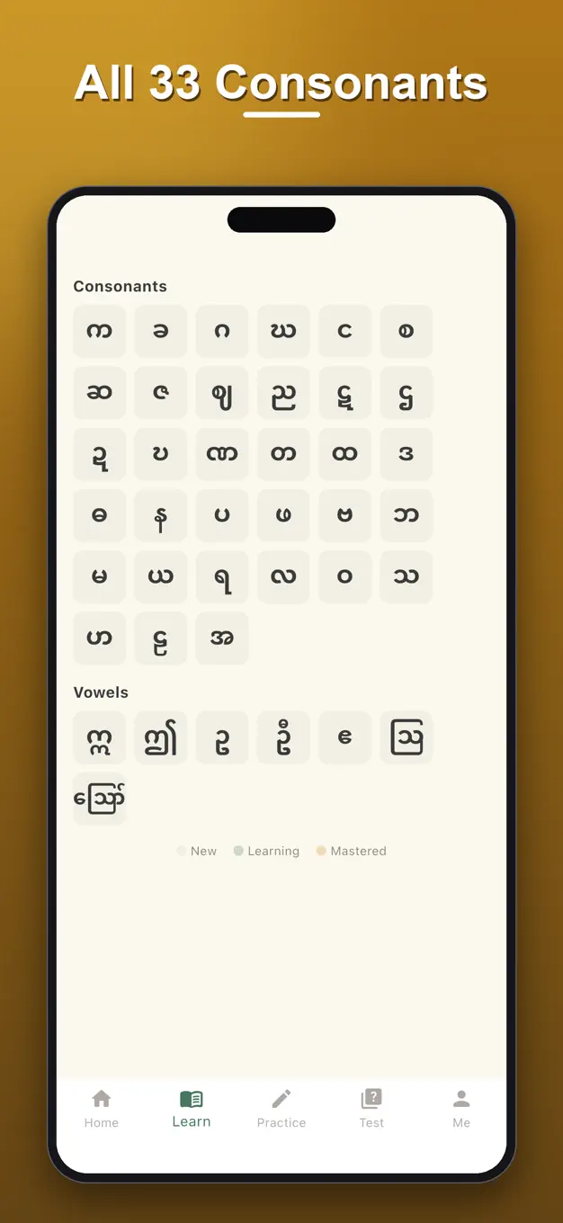 Burmese Alphabet
