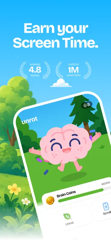 Unrot: Earn your Screen Time screenshot 1 of 6