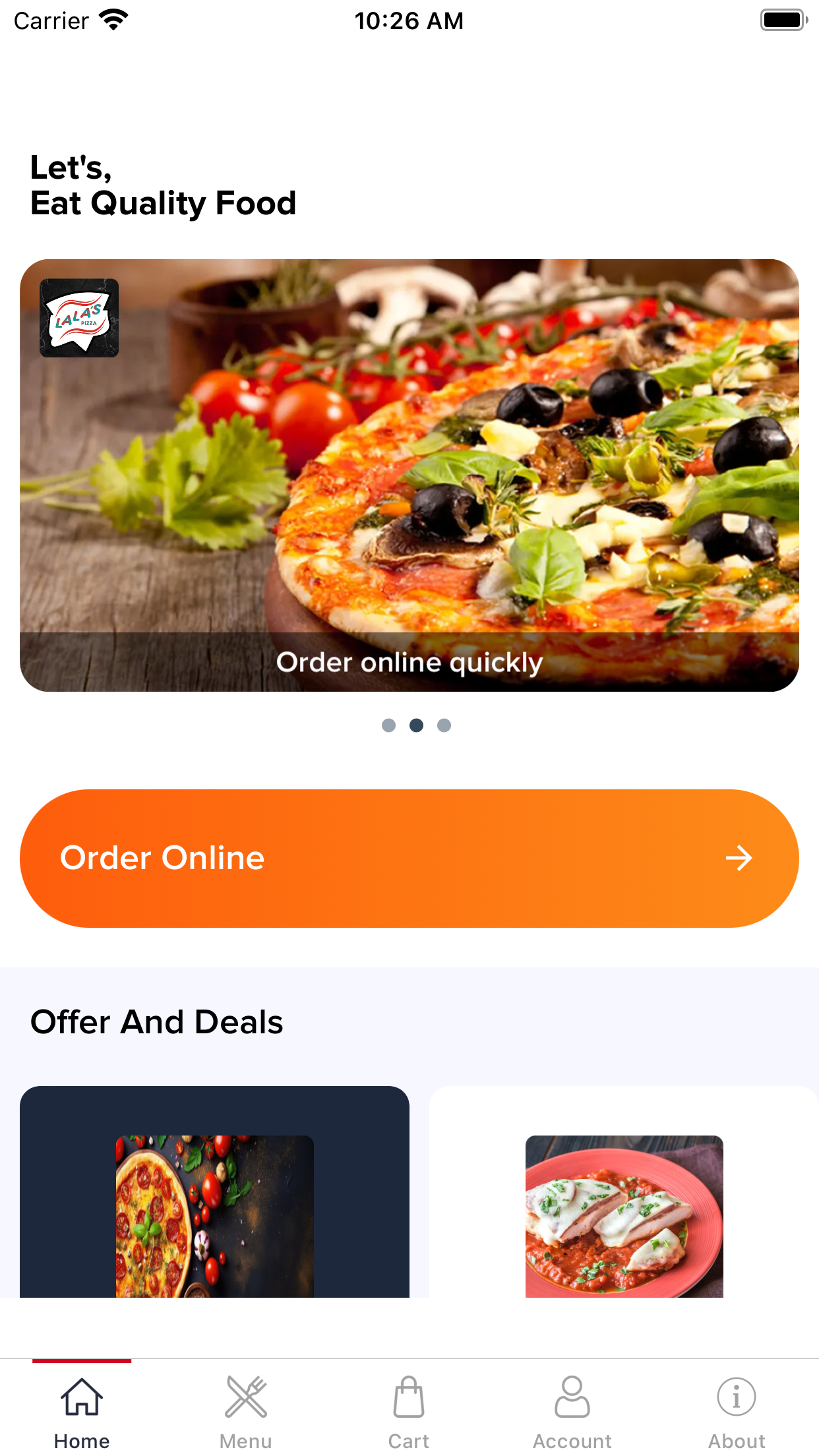 Lalas Pizza Online