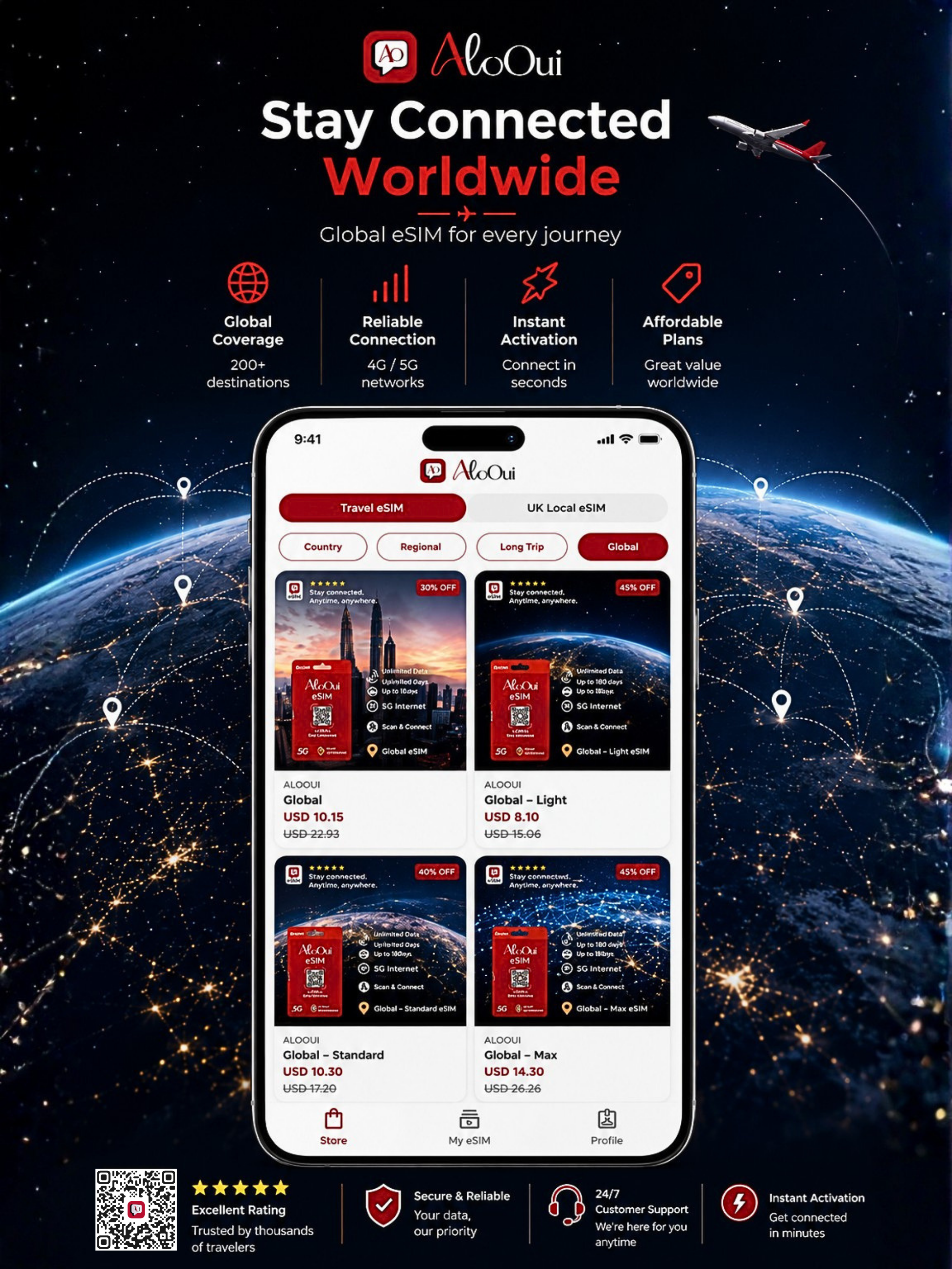 AloOui: Unlimited Travel eSIM screenshot 8