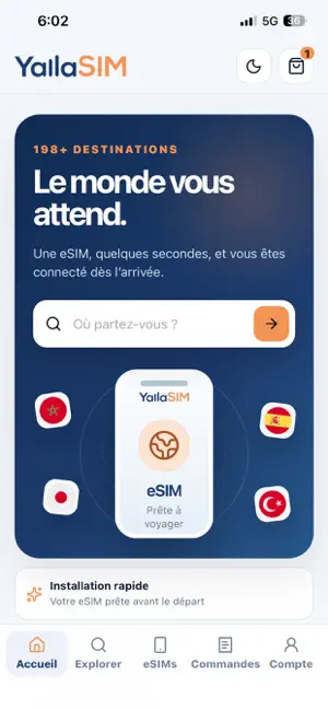 YallaSIM screenshot 1