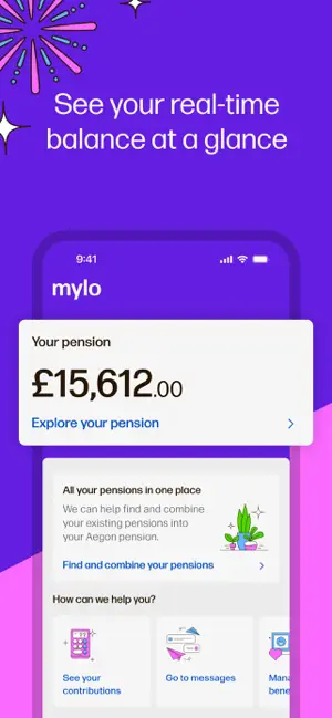 Mylo from Aegon iPhone screenshot 2