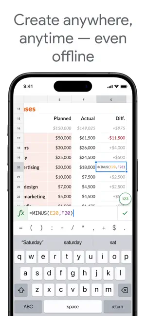 Google Sheets screenshot 2