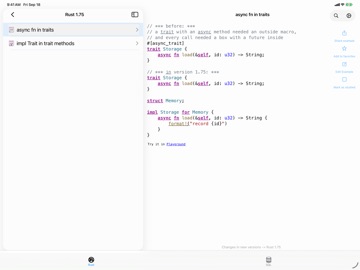 Rust Recipes Pro iPad screenshot