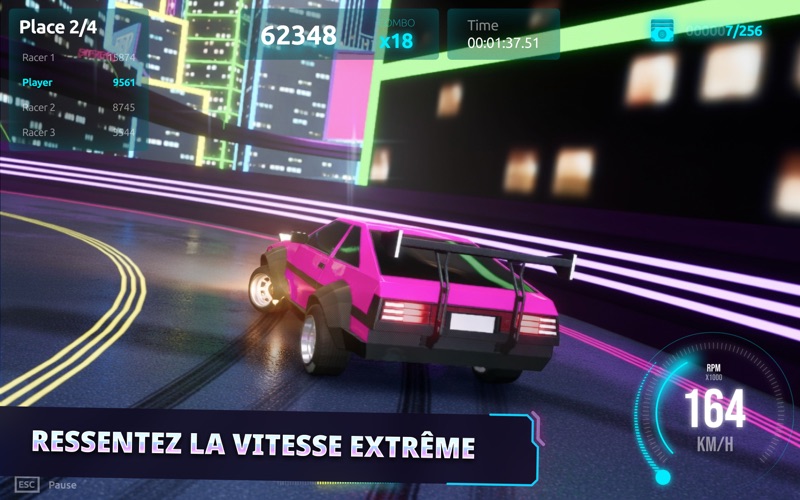 Screenshot #2 pour Driftpunk Race: Course Voiture