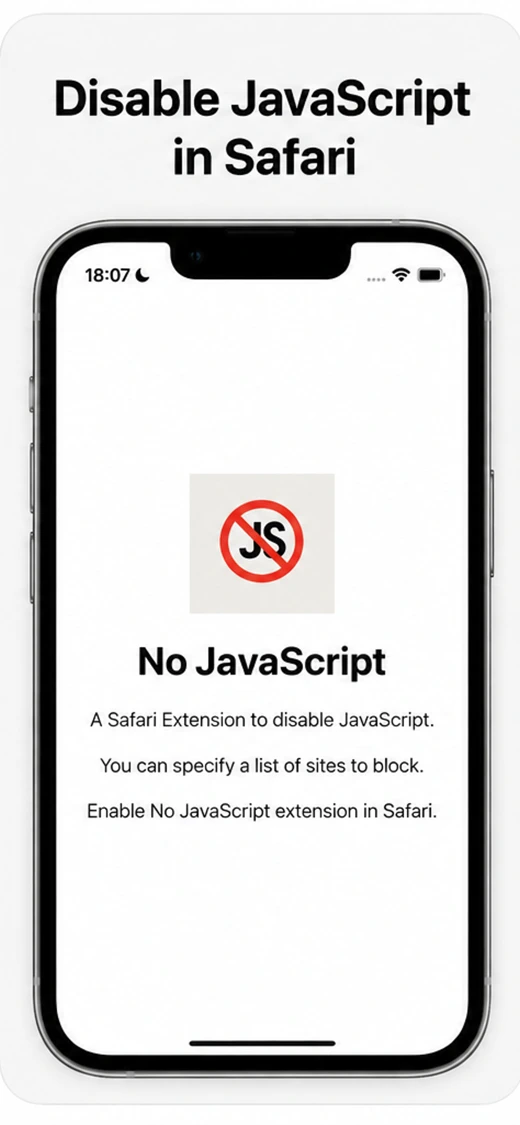 No JavaScript: Safari Blocker screenshot 2