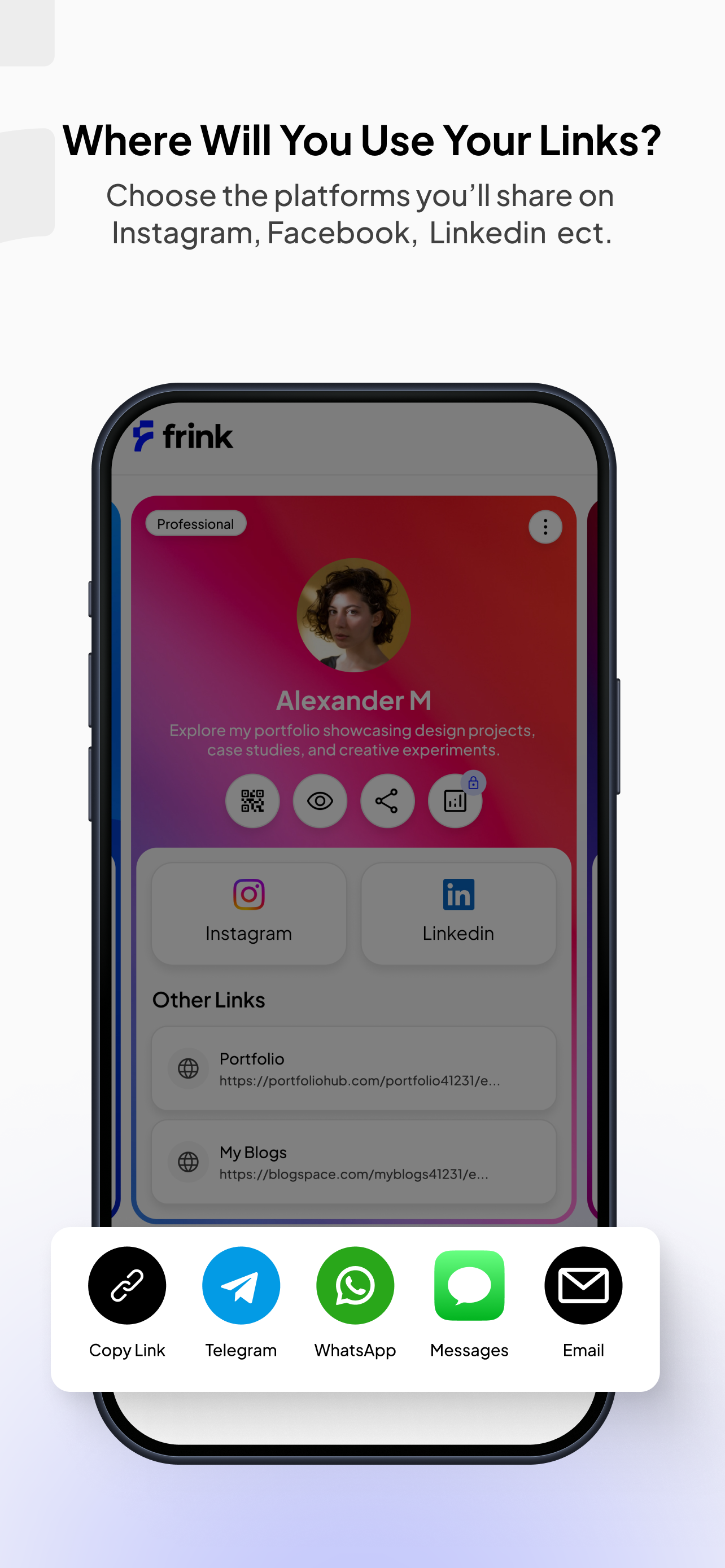 Link in Bio Creator - Frink