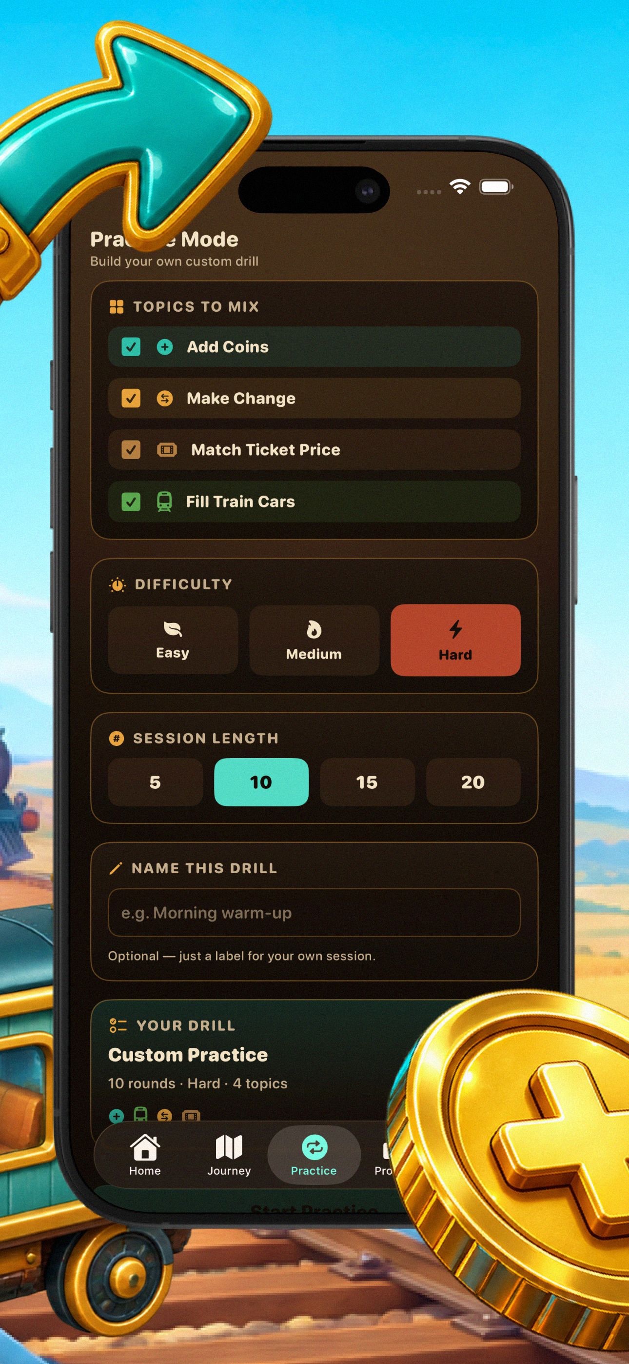Screenshot 3 of TrainCoin Math Journey