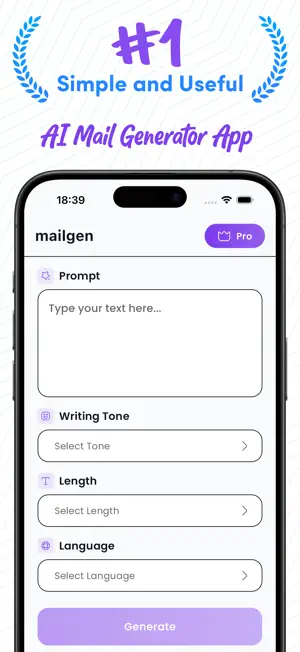 AI Email Writer: MailGen screenshot 1