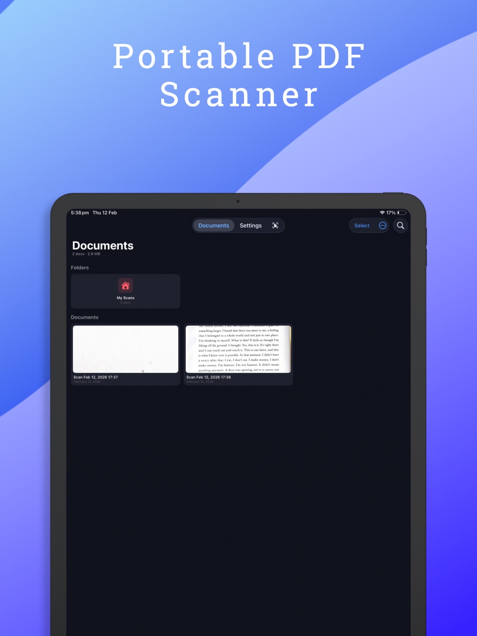 iPad screenshot