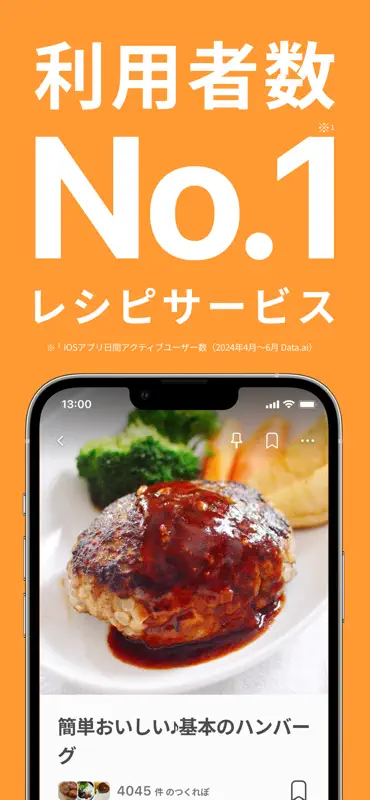 レシピはクックパッド -No1節約料理や献立の検索アプリ screenshot 1 of 7