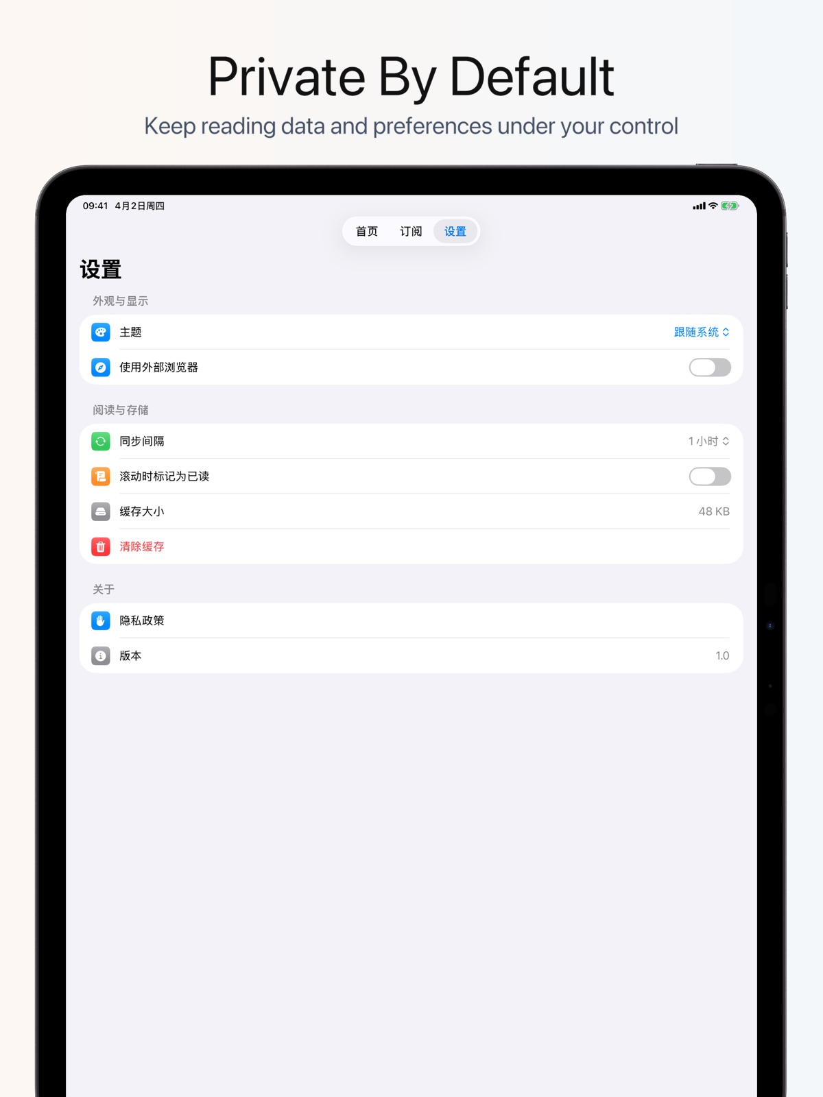 WeaveRead: RSS Feed Reader ipad screenshot 3