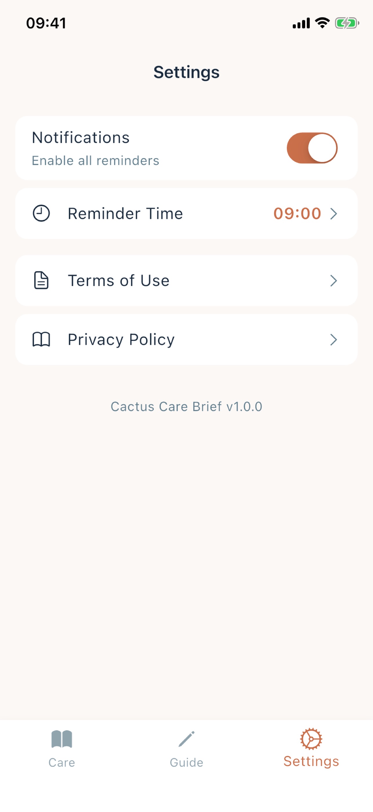 Screenshot 4 of Cactus Care Brief