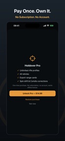 Holdover: Ballistic Calculator screenshot