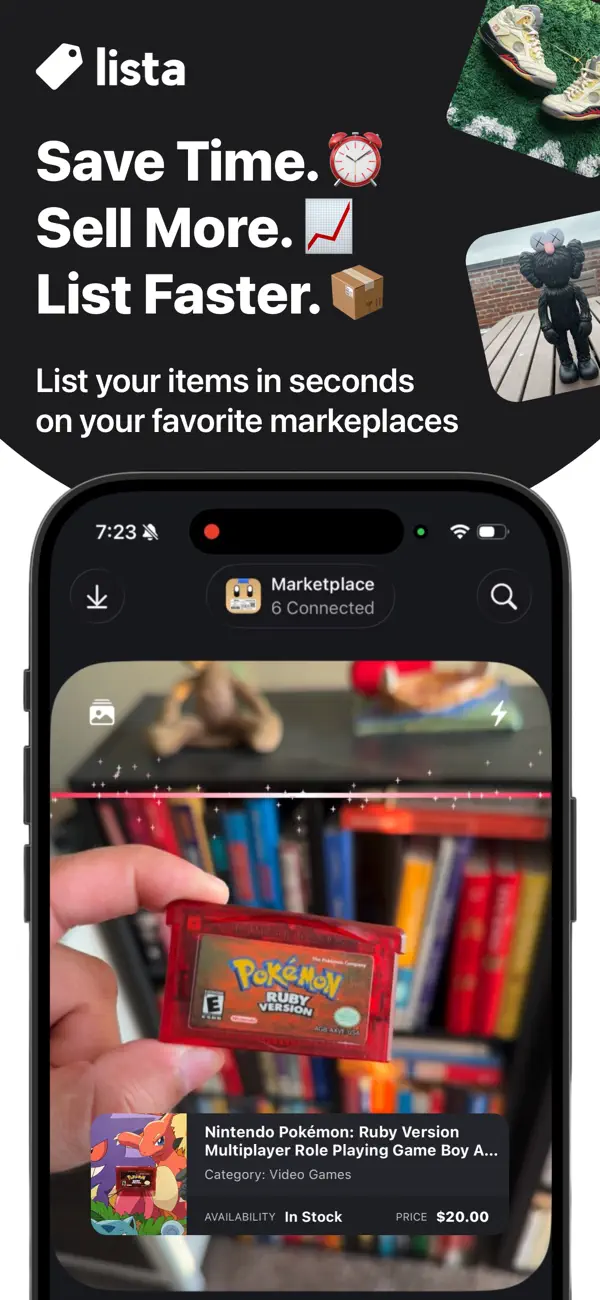Lista: AI Crosslisting & Tools iOS app screenshot showing feature 1