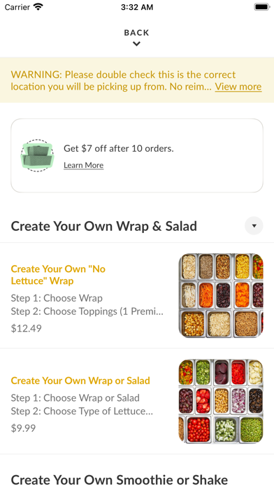 Yogybee iPhone screenshot 3 - Food & Drink app