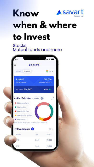 Screenshot #1 pour Savart - Stocks & Mutual Funds