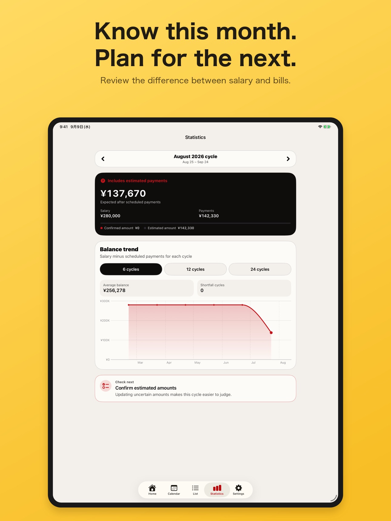 Screenshot 8 of PayCycle: Bills by Payday