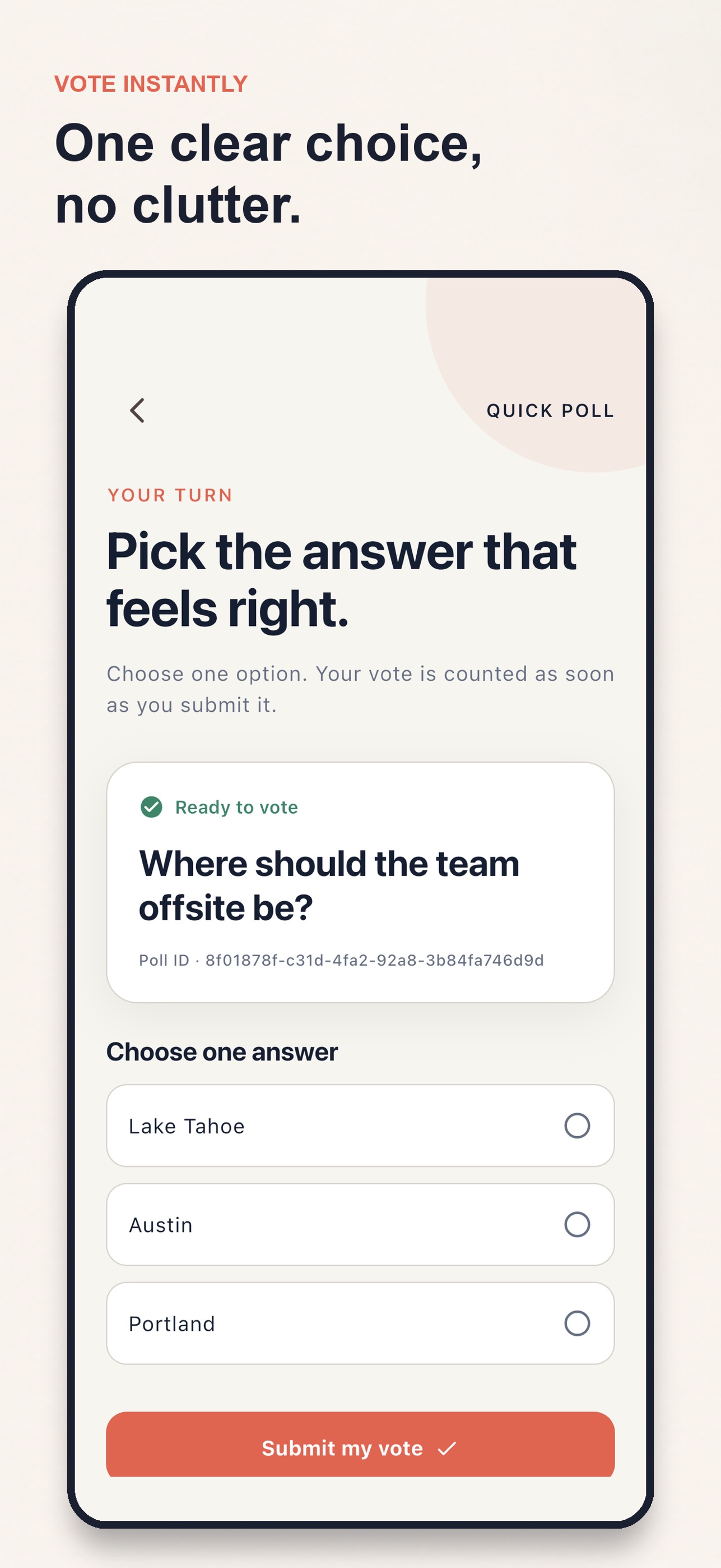 Screenshot 2 of Quick Poll: Ask & Vote