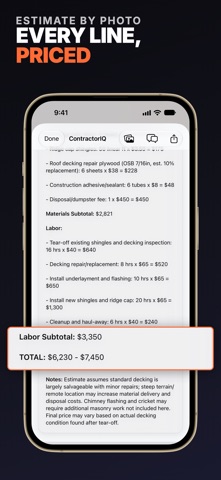 Screenshot 3 of Contractor IQ: Construction AI App