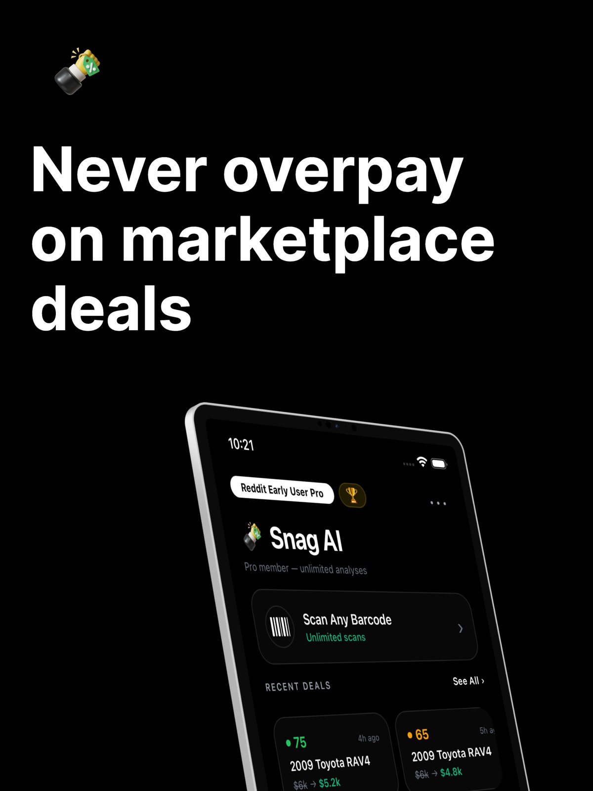 Snag Ai ipad screenshot 1
