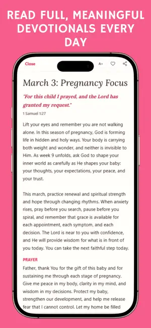 Pregnancy Devotional Daily screenshot 2