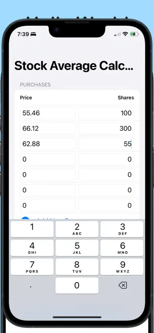 Stock Average Calculators screenshot 1