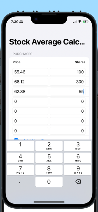Stock Average Calculators Screenshot 1 of 3