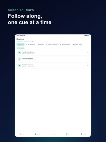 Flexibility: Splits Trainer iPad screenshot