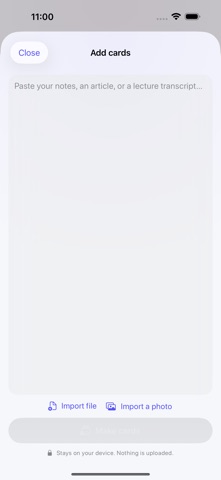 Cue: Hands-Free Flashcards Screenshot 4 of 5
