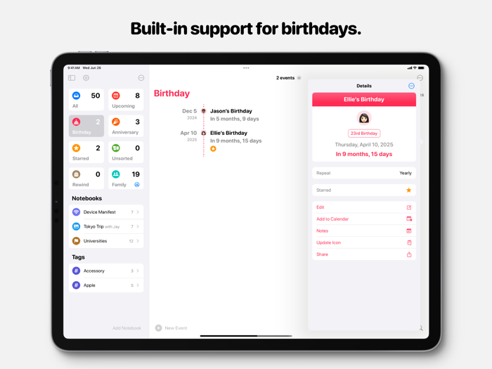 Pinning - Calendar Countdown