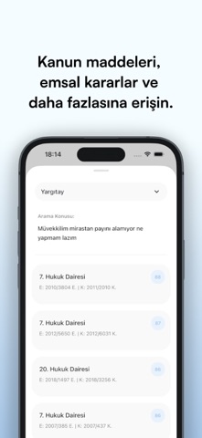 Justly - Hukuk Asistanı iPhone screenshot