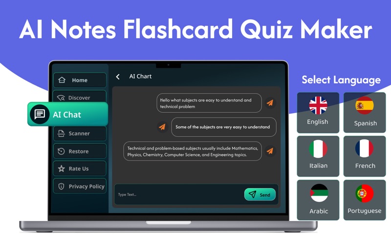 Ai Flash Cards: Quizlet, Exam iPhone screenshot