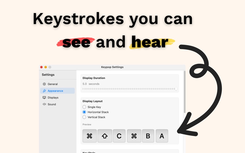 #1. Keycho: Keystrokes with Sound (macOS) 由: Max Schneider