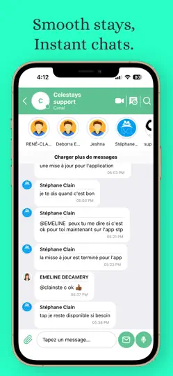 Captura de pantalla de CeleStays en iPhone 5