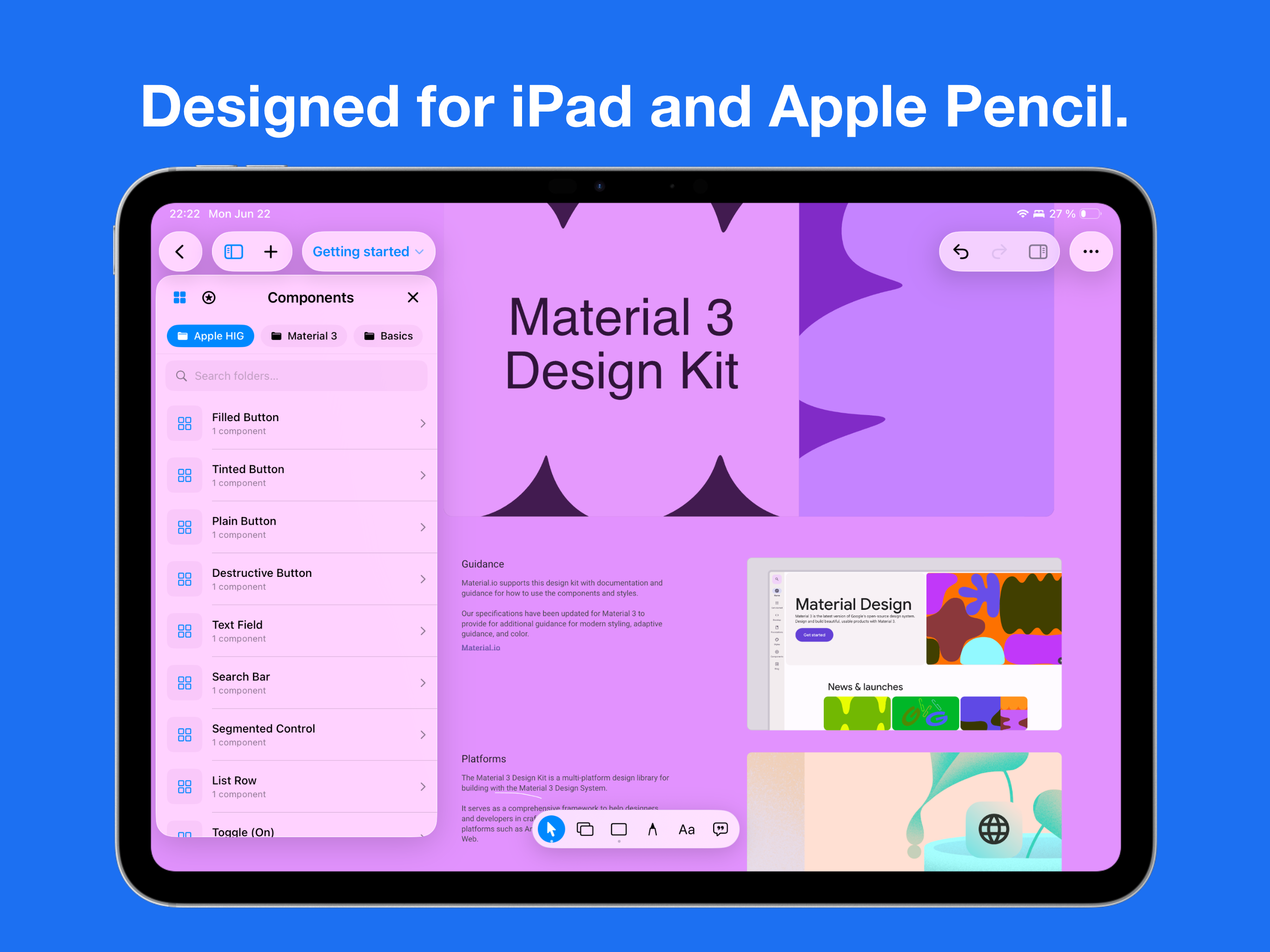 Aether - UI Design for iPad screenshot 4
