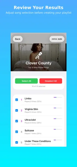 Setlist Builder Application screenshot 2