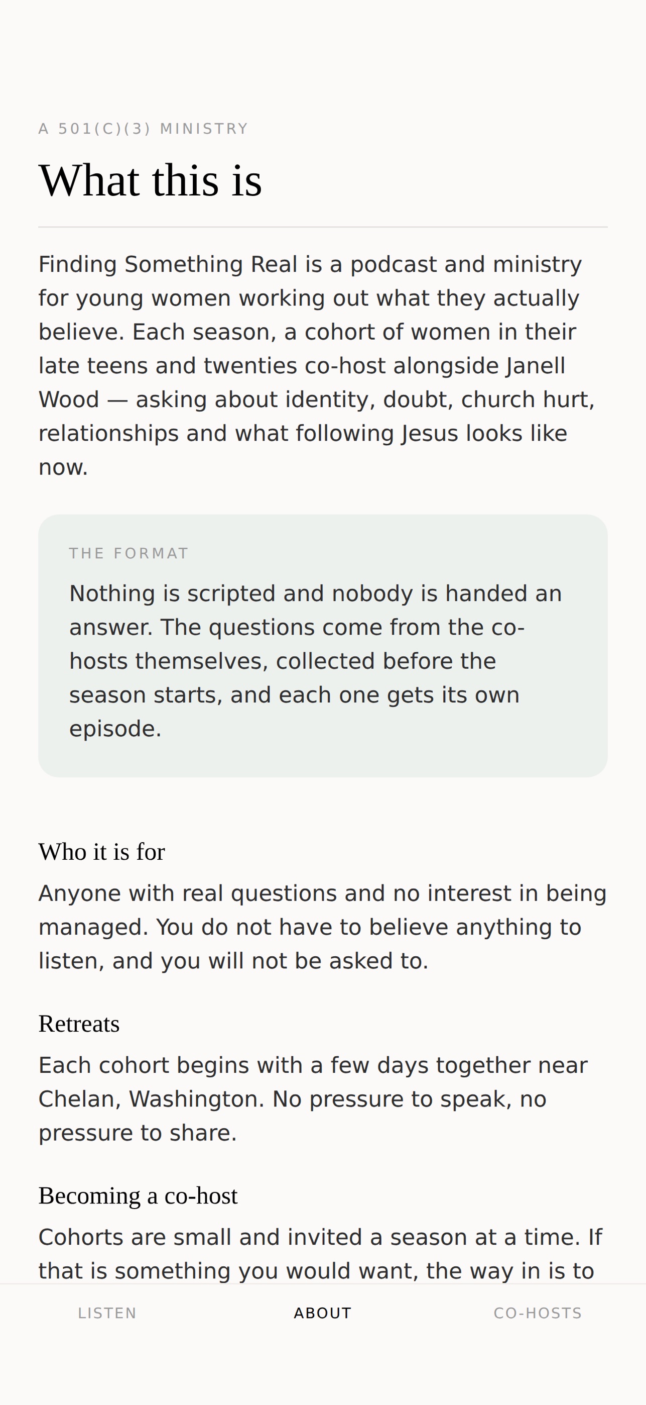 Screenshot 3 of Finding Something Real