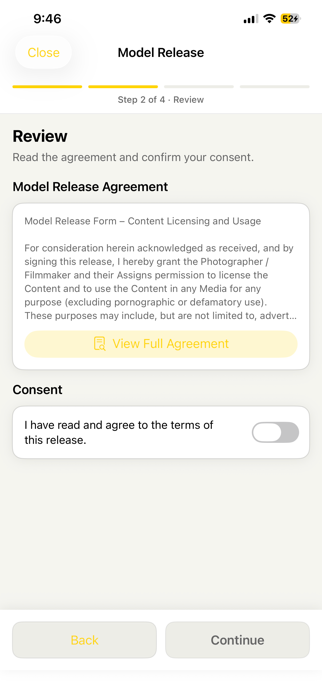 Model Release Form Screenshot 4 of 9