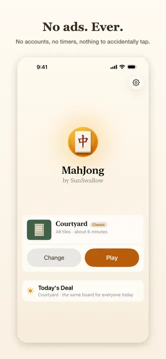 MahJong by SunSwallow screenshot 1