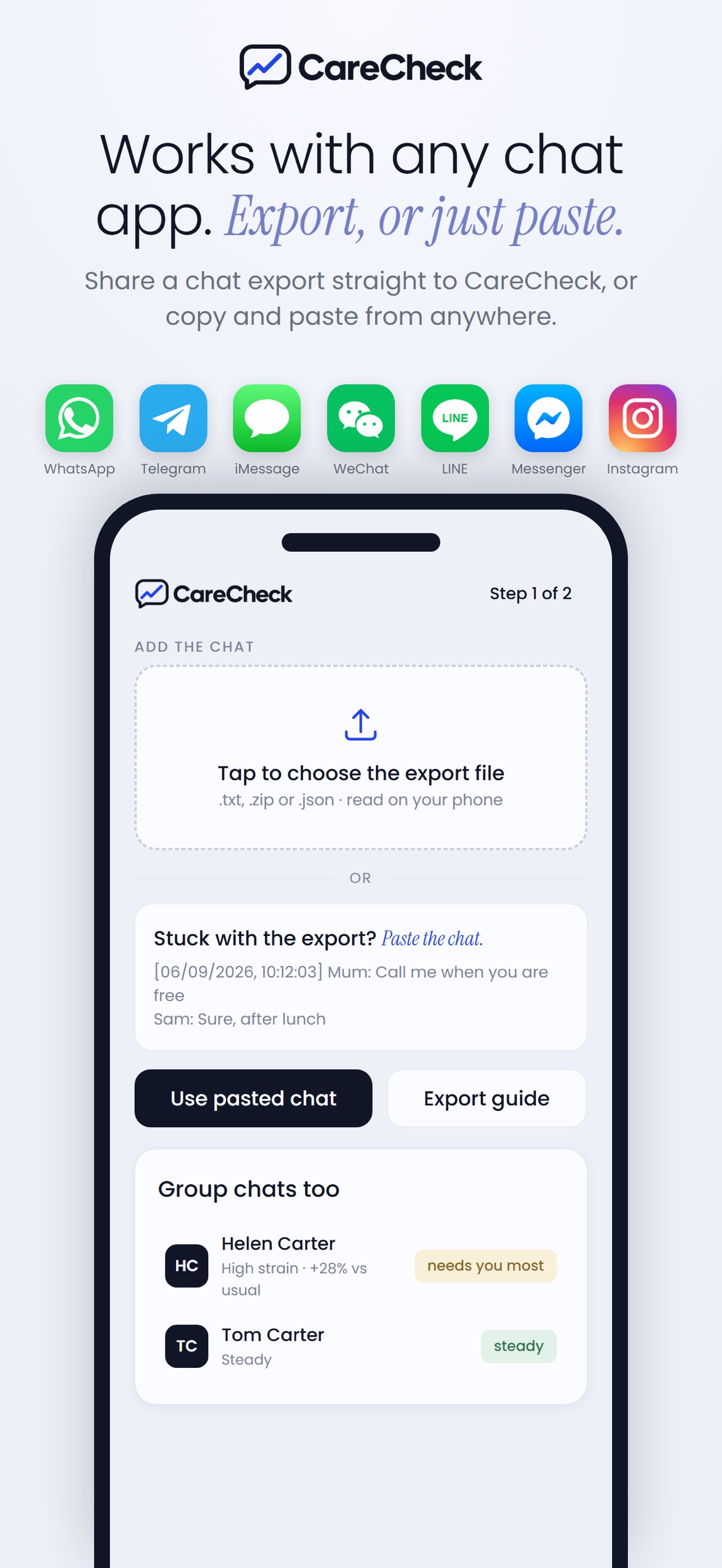 Screenshot 5 of CareCheck – Stress Signals